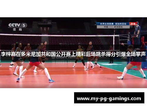 李梓嘉在多米尼加共和国公开赛上精彩后场跳杀得分引爆全场掌声